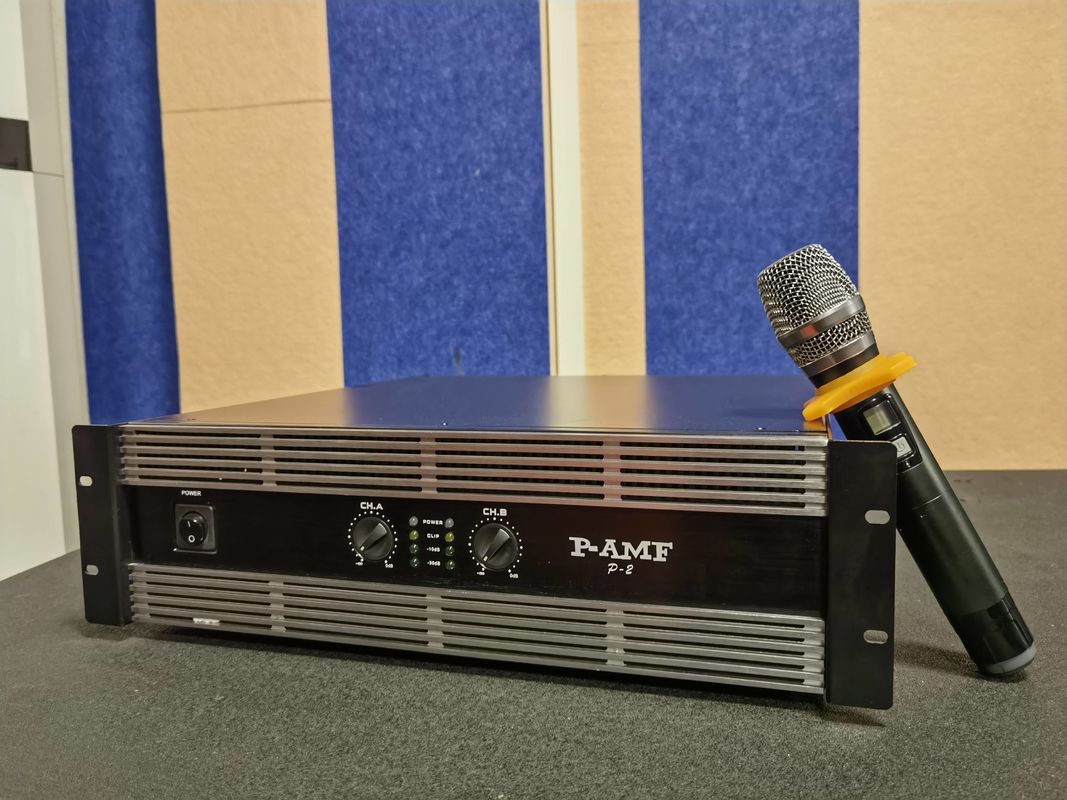 2 Channel Professional Power Amplifier Noise Reduction For Meeting Room
