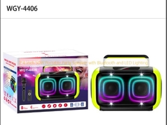2*4-inch 50W Portable Party Speaker with Bluetooth and LED Lighting
