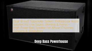 Powerful Dual 18 Subwoofer for Live Events