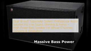 18 Inch Dual Subwoofer System Live Sound