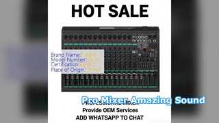 16 Channel Pro Mixer Live Stream DJ Recording