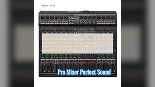 Pro 12 Channel Mixer High Fidelity Audio