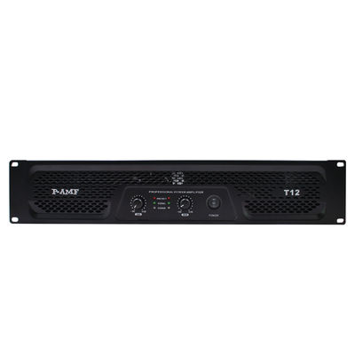 T12 2 X 1200w 2 Channel Amp , PA Power Amplifier Class A For Outdoor Activities / Church