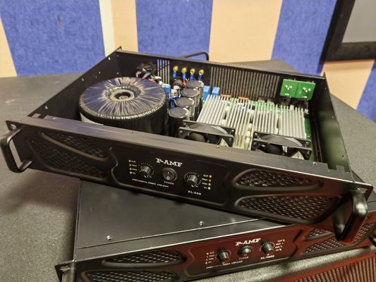 Black 2CH Power Amplifier Karaoke XL550 For Professional Public Address System 2U