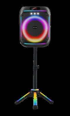 Portable Party Speaker with Lithium Battery Dynamic Lighting and 8-inch Speaker for Powerful Outdoor Sound