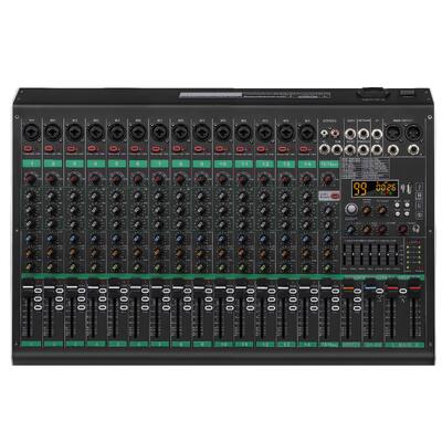 16 Channel Dj Power Professional Mixer Dsp Effects Bluetooth Playback Professional-Grade Low-Noise Preamp For Live Streaming Performances Recording