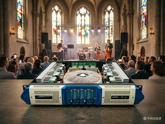 Professional 4 Channel Power Amplifier with multiple input types and powerful output designed for multi speaker audio system configurations