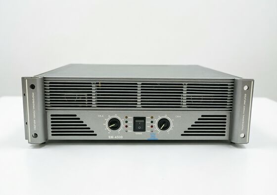 2 Channel Power Amplifier providing clear and powerful audio amplification with user  controls and protection mechanisms
