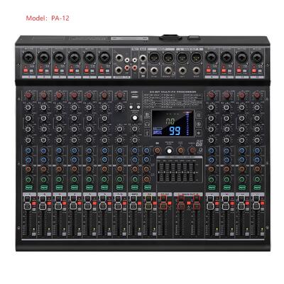 The Professional 12-Channel Mixer Is Engineered To Deliver High-Fidelity Audio Performance For Live Sound Reinforcement, Theatrical Productions, Concert Tours, And Large-Scale Entertainment Venues.